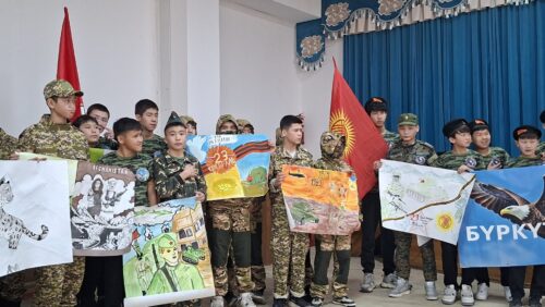 7-класстар арасында мекенчилдикке тарбиялоо максатында "Келечектин мыкты жоокери" сынагы өткөрүлдү